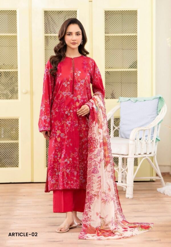 Rang Pasand by Gull Jee - PREMIUM 3 PC UNSTITCHED EMBROIDERED COLLECTION- A02