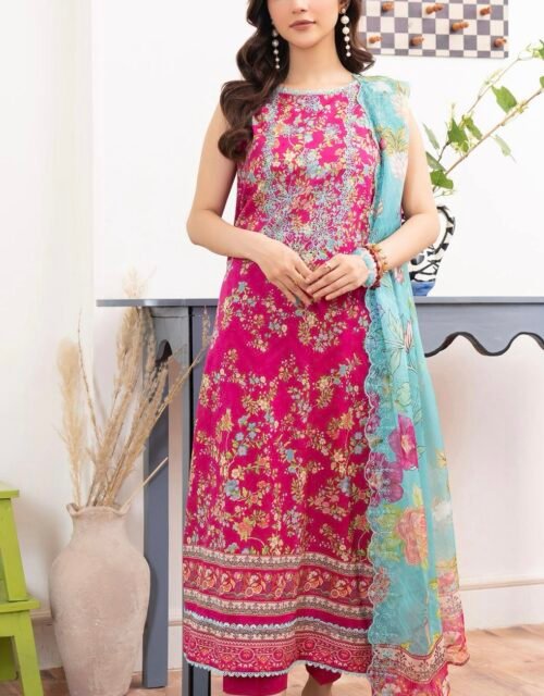 Rang Pasand by Gull Jee - PREMIUM 3 PC UNSTITCHED EMBROIDERED COLLECTION- A04
