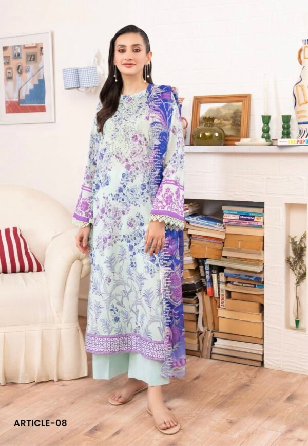 Rang Pasand by Gull Jee - PREMIUM 3 PC UNSTITCHED EMBROIDERED COLLECTION- A08