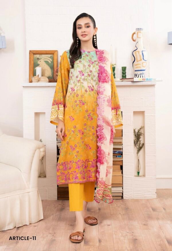 Rang Pasand by Gull Jee - PREMIUM 3 PC UNSTITCHED EMBROIDERED COLLECTION- A11