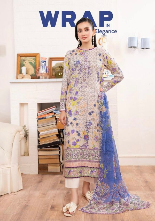Rang Pasand by Gull Jee - PREMIUM 3 PC UNSTITCHED EMBROIDERED COLLECTION- A12