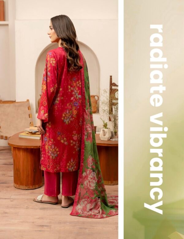 MAHAJAL by Gull Jee – PREMIUM 3 PC UNSTITCHED EMBROIDERED COLLECTION ‘25- A04 - Image 3