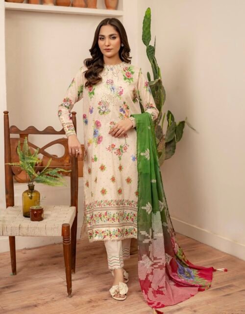 MAHAJAL by Gull Jee – PREMIUM 3 PC UNSTITCHED EMBROIDERED COLLECTION ‘25- A07