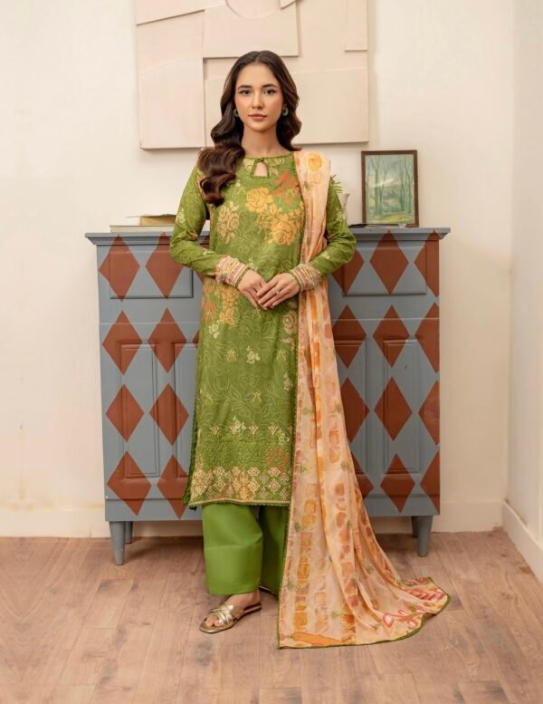 MAHAJAL by Gull Jee – PREMIUM 3 PC UNSTITCHED EMBROIDERED COLLECTION ‘25- A10