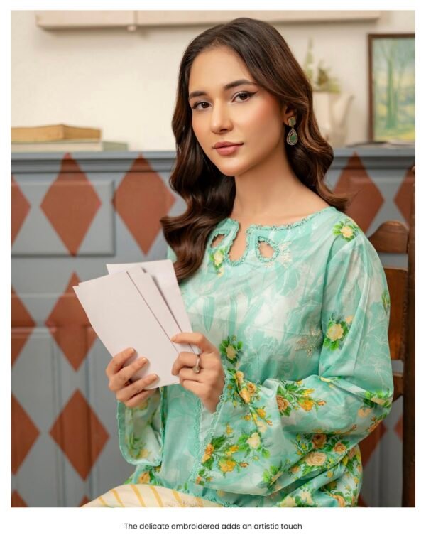 MAHAJAL by Gull Jee – PREMIUM 3 PC UNSTITCHED EMBROIDERED COLLECTION ‘25- A11 - Image 2