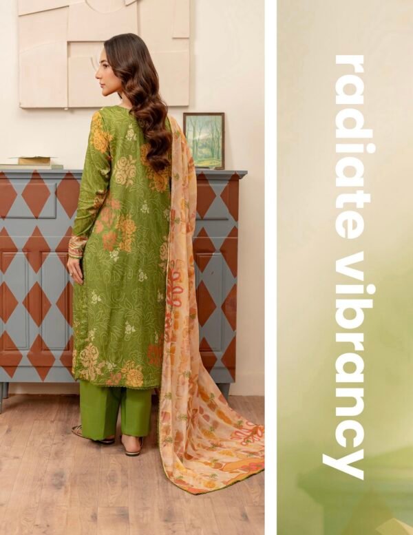 MAHAJAL by Gull Jee – PREMIUM 3 PC UNSTITCHED EMBROIDERED COLLECTION ‘25- A10 - Image 3