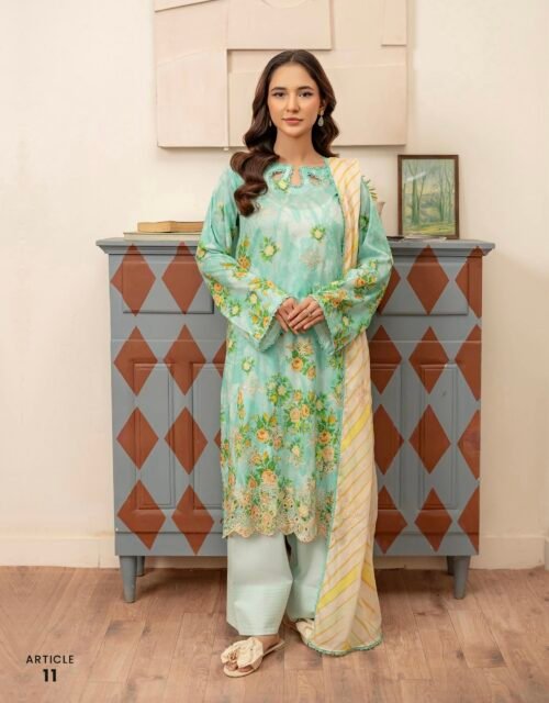 MAHAJAL by Gull Jee – PREMIUM 3 PC UNSTITCHED EMBROIDERED COLLECTION ‘25- A11
