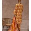 Bin Saeed Stitched 3 Piece Printed Cotton Collection '2024 Vol.2- Golden Yellow - Image 3