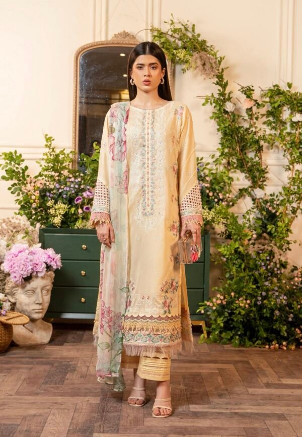TROPICA by Gull Jee - UNSTITCHED EXCLUSIVE EMBROIDERED LAWN COLLECTION - A1