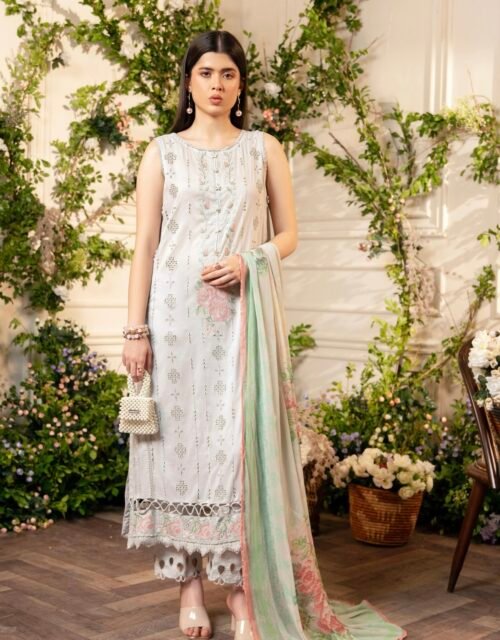TROPICA by Gull Jee - UNSTITCHED EXCLUSIVE EMBROIDERED LAWN COLLECTION - A4