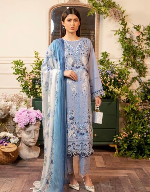TROPICA by Gull Jee - UNSTITCHED EXCLUSIVE EMBROIDERED LAWN COLLECTION - A5