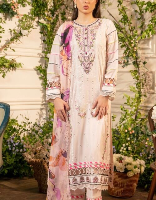 TROPICA by Gull Jee - UNSTITCHED EXCLUSIVE EMBROIDERED LAWN COLLECTION - A6