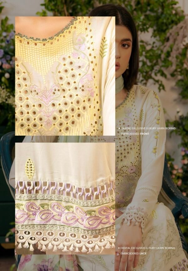 TROPICA by Gull Jee - UNSTITCHED EXCLUSIVE EMBROIDERED LAWN COLLECTION - A7 - Image 2