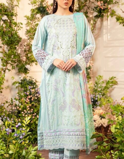 TROPICA by Gull Jee - UNSTITCHED EXCLUSIVE EMBROIDERED LAWN COLLECTION - A9