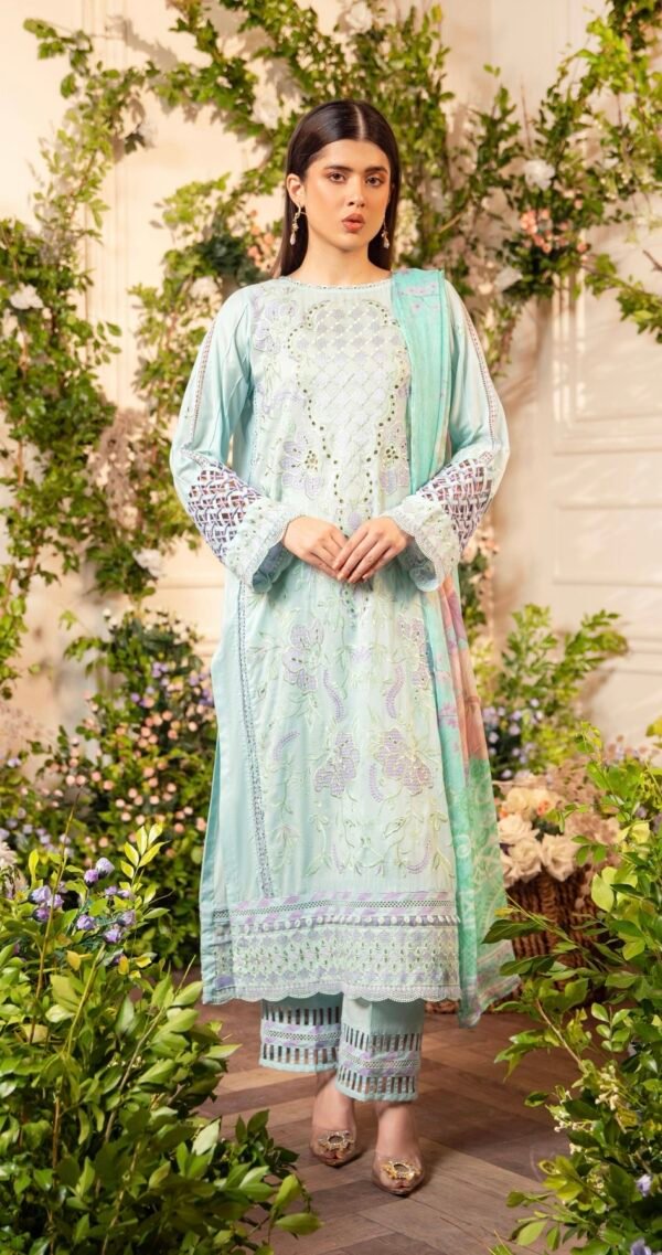 TROPICA by Gull Jee - UNSTITCHED EXCLUSIVE EMBROIDERED LAWN COLLECTION - A9