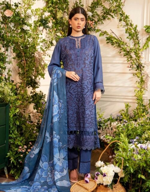 TROPICA by Gull Jee - UNSTITCHED EXCLUSIVE EMBROIDERED LAWN COLLECTION - A11