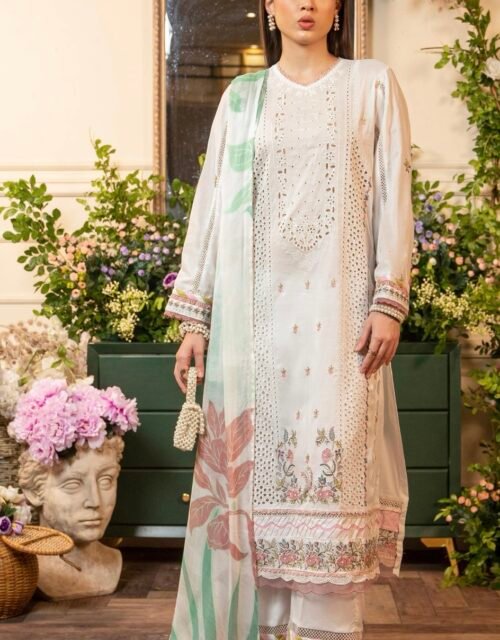 TROPICA by Gull Jee - UNSTITCHED EXCLUSIVE EMBROIDERED LAWN COLLECTION - A12