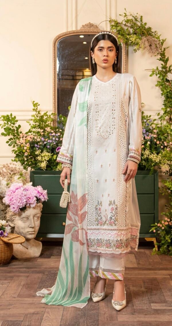 TROPICA by Gull Jee - UNSTITCHED EXCLUSIVE EMBROIDERED LAWN COLLECTION - A12