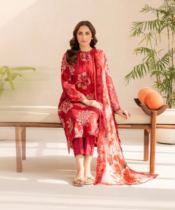 Rang e Haya by Gull Jee – UNSTITCHED EXCLUSIVE EMBROIDERED LAWN COLLECTION ‘25 – A1 - Image 2