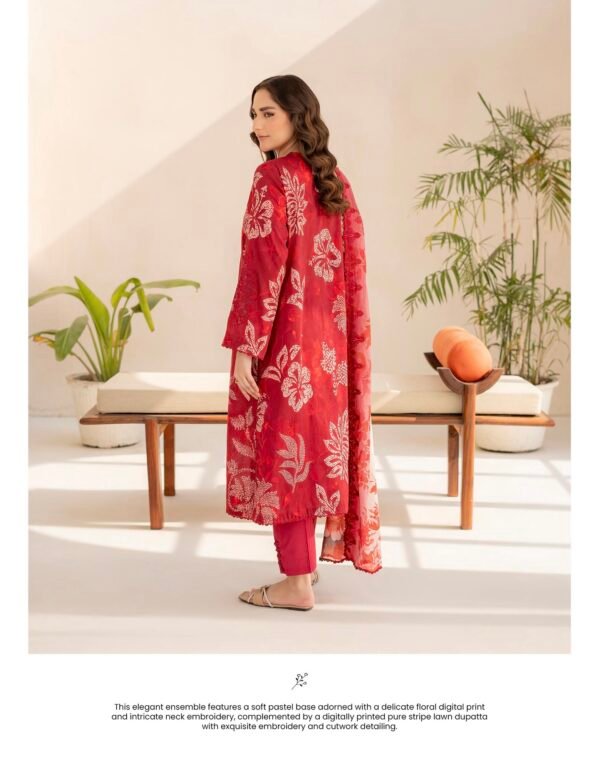 Rang e Haya by Gull Jee – UNSTITCHED EXCLUSIVE EMBROIDERED LAWN COLLECTION ‘25 – A1 - Image 3