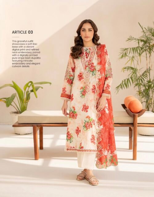 Rang e Haya by Gull Jee – UNSTITCHED EXCLUSIVE EMBROIDERED LAWN COLLECTION ‘25 – A3