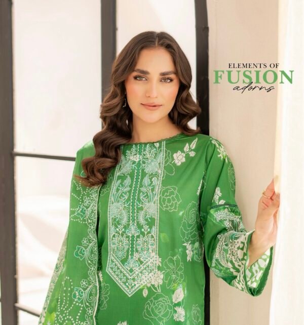 Rang e Haya by Gull Jee – UNSTITCHED EXCLUSIVE EMBROIDERED LAWN COLLECTION ‘25 – A5 - Image 2