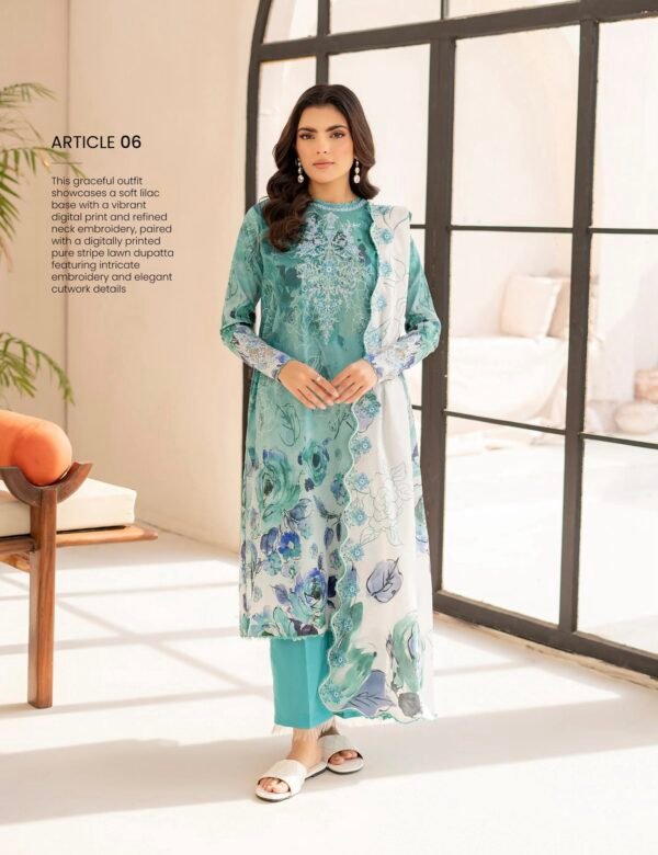 Rang e Haya by Gull Jee – UNSTITCHED EXCLUSIVE EMBROIDERED LAWN COLLECTION ‘25 – A6