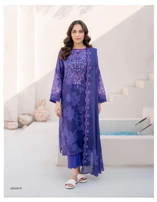 Rang e Haya by Gull Jee – UNSTITCHED EXCLUSIVE EMBROIDERED LAWN COLLECTION ‘25 – A11