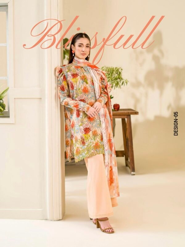 DUNE by Gull Jee - Unstitched 3 Piece Lawn Edition ‘25 – D5 - Image 3