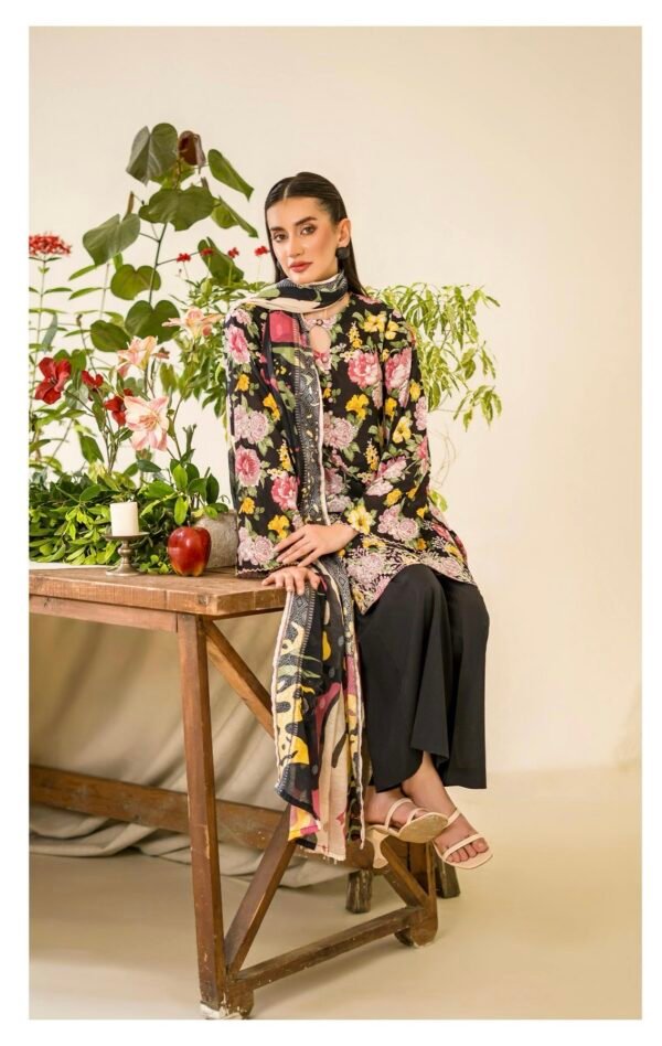 DUNE by Gull Jee - Unstitched 3 Piece Lawn Edition ‘25 – D4 - Image 2
