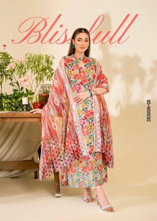 DUNE by Gull Jee - Unstitched 3 Piece Lawn Edition ‘25 – D8 - Image 3