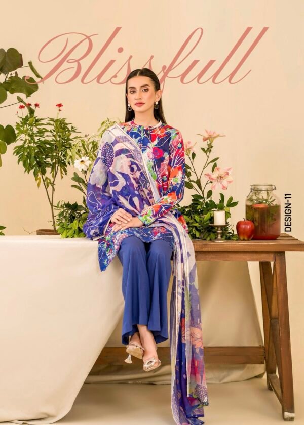 DUNE by Gull Jee - Unstitched 3 Piece Lawn Edition ‘25 – D11 - Image 3