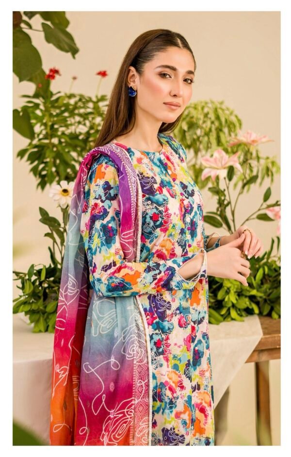 DUNE by Gull Jee - Unstitched 3 Piece Lawn Edition ‘25 – D10 - Image 3