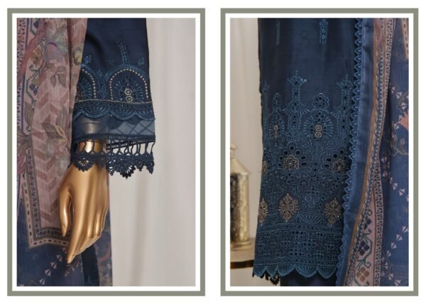 Sadabahar Luxury Embroidered Viscose Silk Collection Vol. 2 - Premium Ethnic Wear - D2 - Image 4