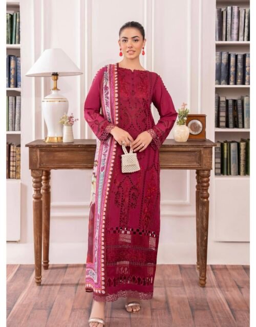 DIORA by Gull Jee - UNSTITCHED 3PC LAWN COLLECTION FESTIVE EMBROIDERED - D01