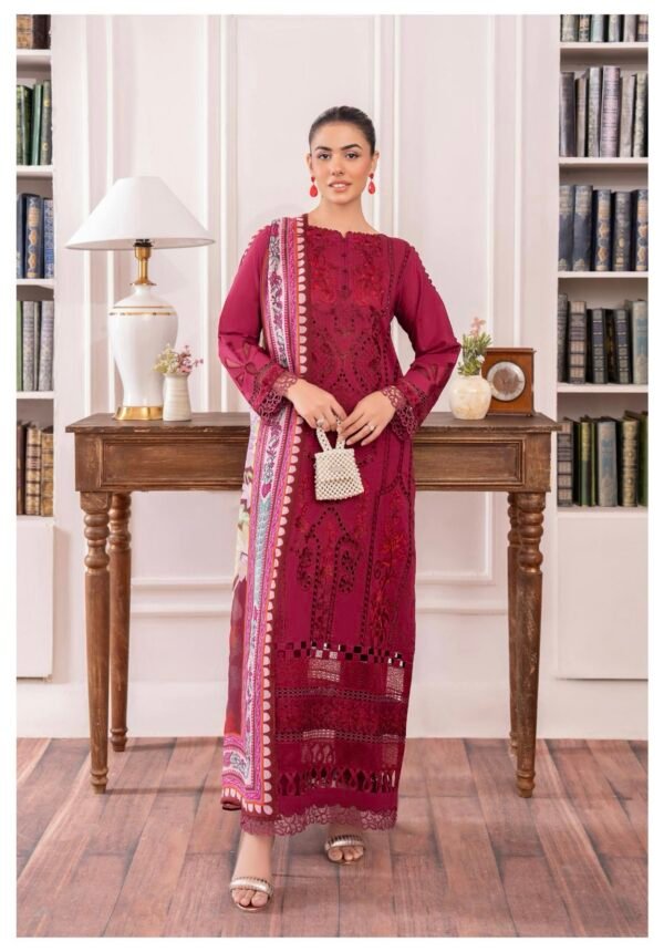 DIORA by Gull Jee - UNSTITCHED 3PC LAWN COLLECTION FESTIVE EMBROIDERED - D01