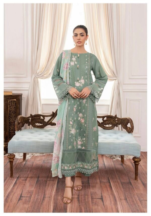 DIORA by Gull Jee - UNSTITCHED 3PC LAWN COLLECTION FESTIVE EMBROIDERED - D10