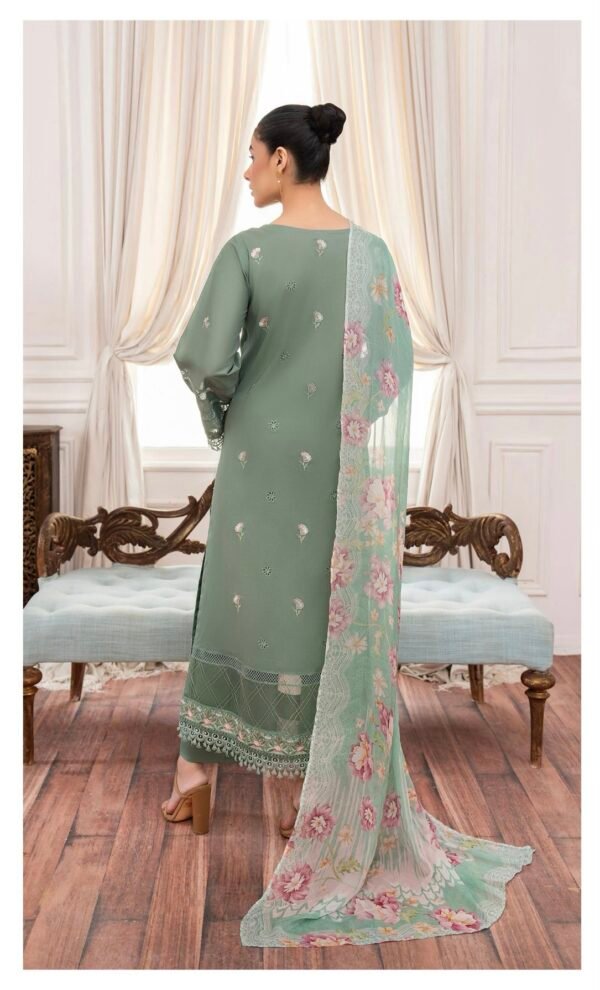 DIORA by Gull Jee - UNSTITCHED 3PC LAWN COLLECTION FESTIVE EMBROIDERED - D10 - Image 2