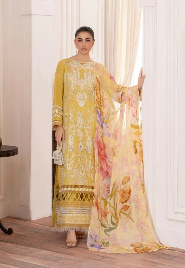 DIORA by Gull Jee - UNSTITCHED 3PC LAWN COLLECTION FESTIVE EMBROIDERED - D11