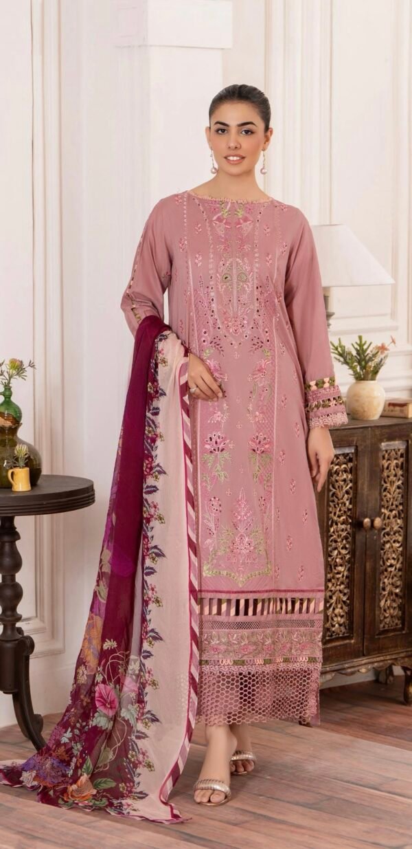 DIORA by Gull Jee - UNSTITCHED 3PC LAWN COLLECTION FESTIVE EMBROIDERED - D12