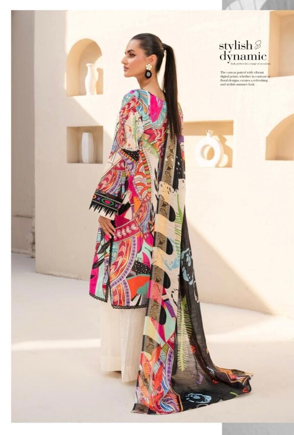 EXOTIC BLOOMS by Gull Jee - UNSTITCHED 3 PIECE EDIT'25 - D01 - Image 2