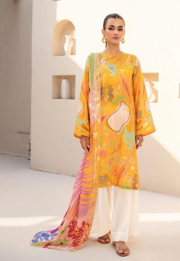EXOTIC BLOOMS by Gull Jee - UNSTITCHED 3 PIECE EDIT'25 - D02