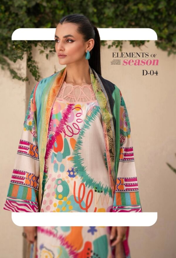 EXOTIC BLOOMS by Gull Jee - UNSTITCHED 3 PIECE EDIT'25 - D04 - Image 2