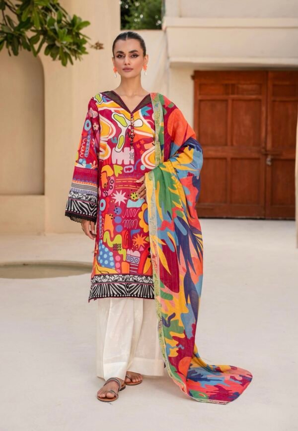 EXOTIC BLOOMS by Gull Jee - UNSTITCHED 3 PIECE EDIT'25 - D05