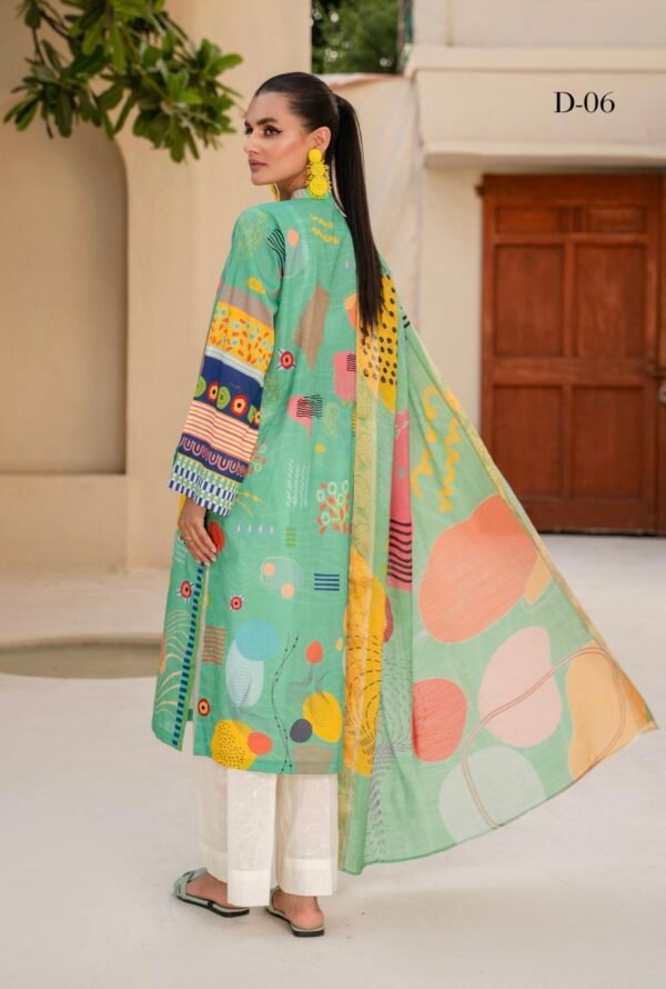 EXOTIC BLOOMS by Gull Jee - UNSTITCHED 3 PIECE EDIT'25 - D06 - Image 2