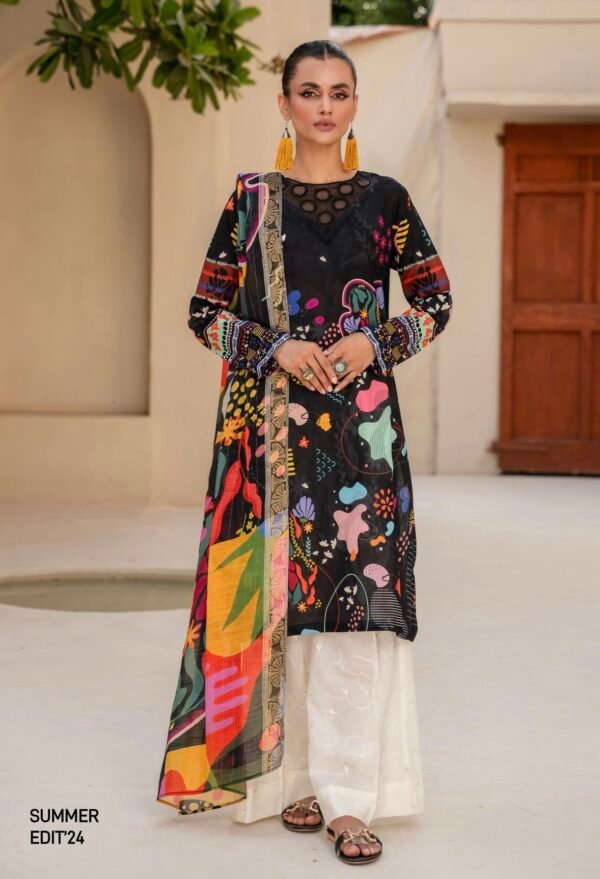 EXOTIC BLOOMS by Gull Jee - UNSTITCHED 3 PIECE EDIT'25 - D07