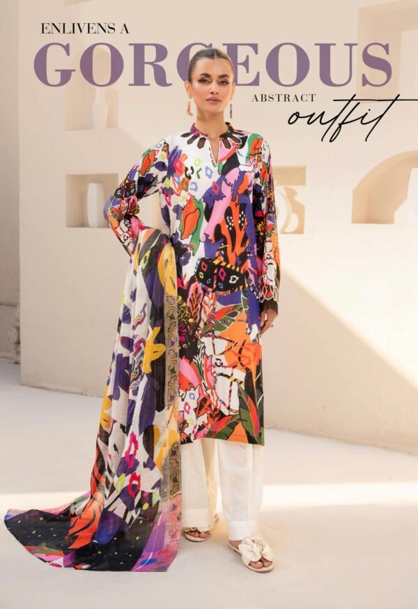 EXOTIC BLOOMS by Gull Jee - UNSTITCHED 3 PIECE EDIT'25 - D09