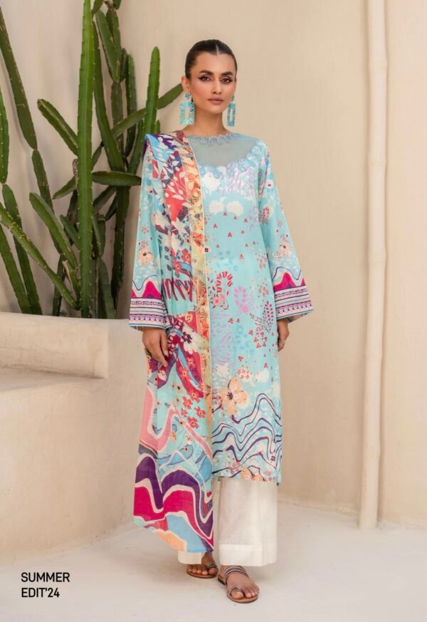 EXOTIC BLOOMS by Gull Jee - UNSTITCHED 3 PIECE EDIT'25 - D10