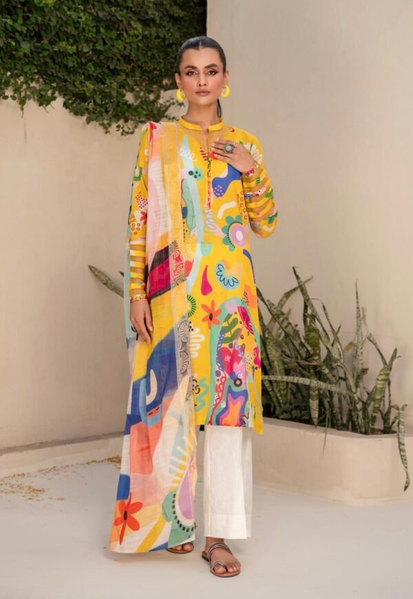 EXOTIC BLOOMS by Gull Jee - UNSTITCHED 3 PIECE EDIT'25 - D11