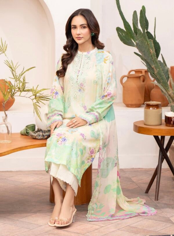 Rang Pasand by Gull Jee - PREMIUM 3 PC UNSTITCHED EMBROIDERED COLLECTION VOL-19 | EDIT 25 - A02 - Image 3